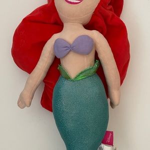 Disney Store The Little Mermaid Princess Ariel Plush 20" Stuffed Doll Toy